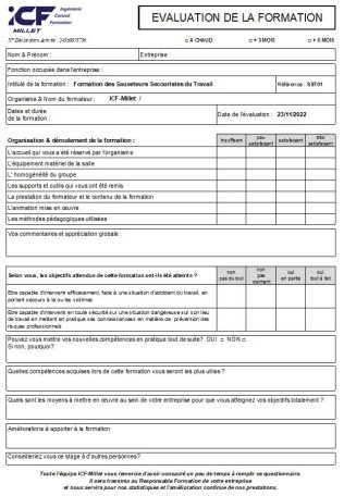 Icf-Millet evaluation